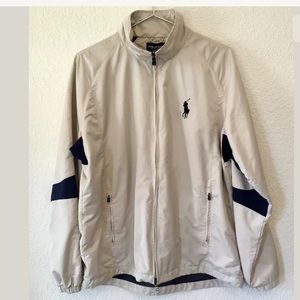 Polo Golf Ralph Lauren Windbreaker Beige Zip Up